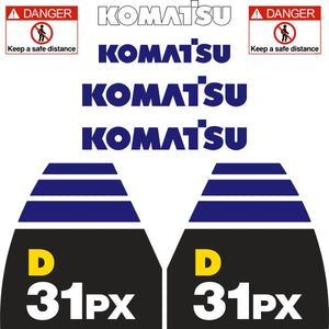 Komatsu D31PX-22 Decal Kit - Dozer