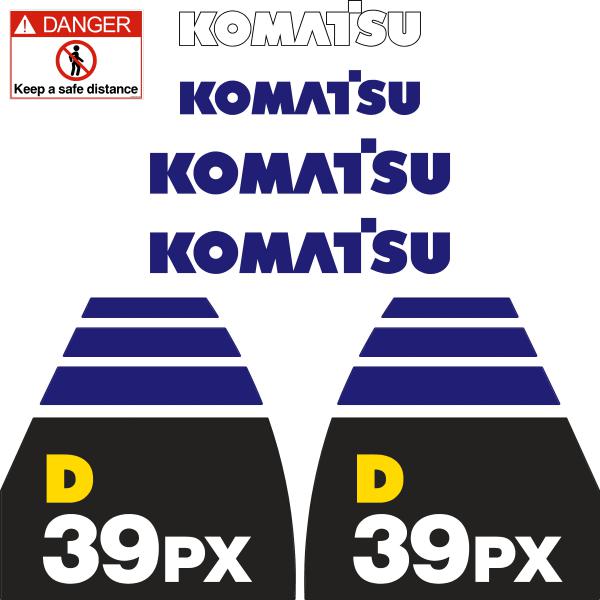 Komatsu D39PX-22 Decal Kit - Dozer
