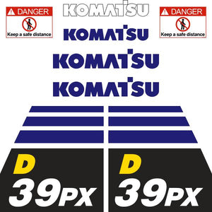 Komatsu D39PX-23 Decal Kit - Dozer