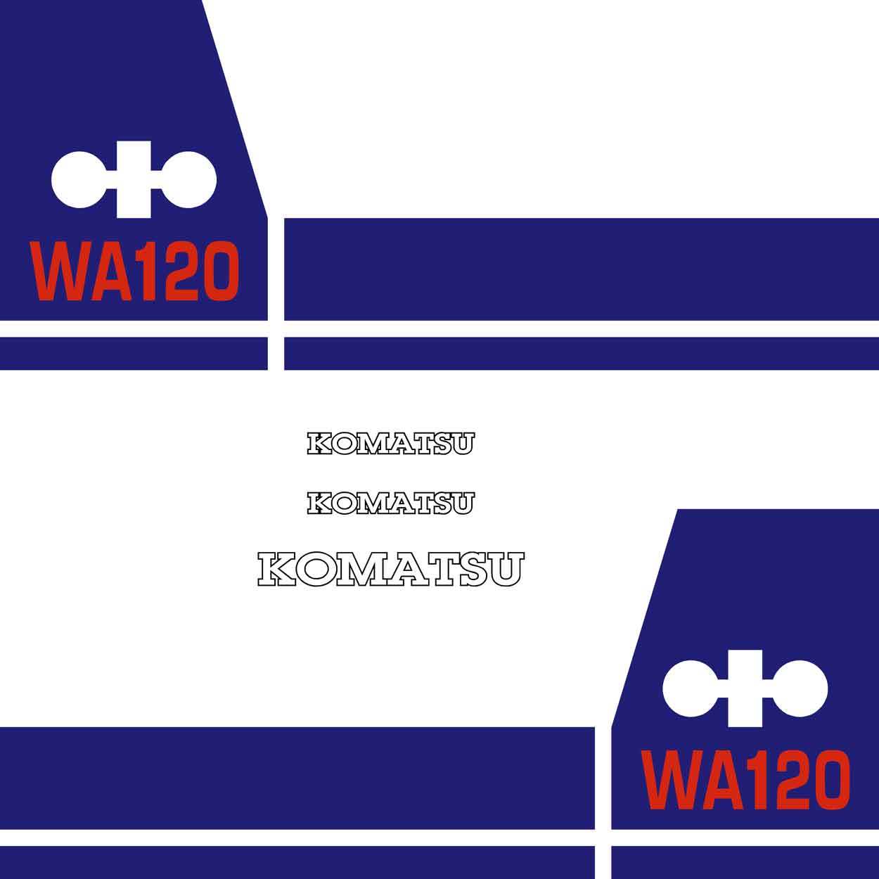 Komatsu WA120-1 Decals