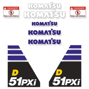 Komatsu D51PXI-24 Decal Kit - Dozer