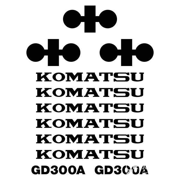 Komatsu GD300A Decal Kit - Motor Grader