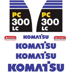 Komatsu PC300 LC - 8 Decal Kit - Excavator
