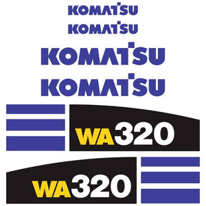 Komatsu WA320-5 Decal Kit - Wheel Loader