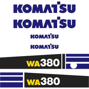 Komatsu WA380-6 Decal Kit - Wheel Loader