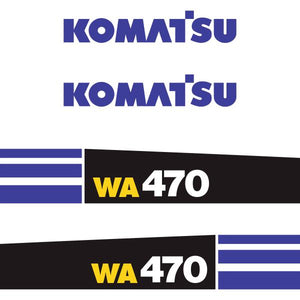 Komatsu WA470-5 Decal Kit - Wheel Loader