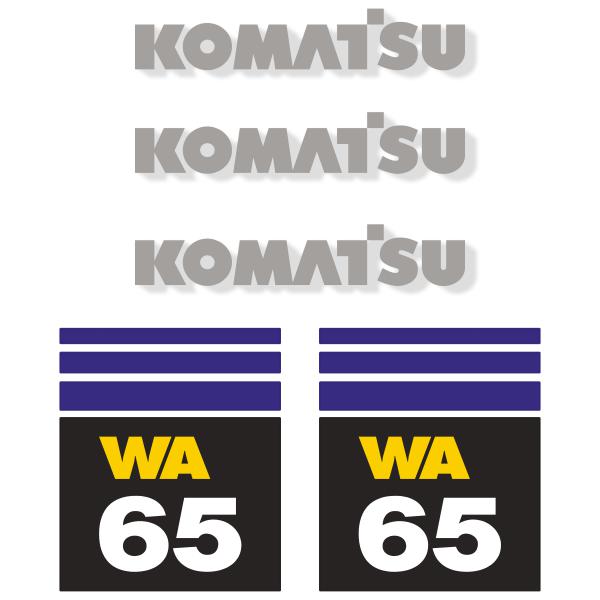 Komatsu WA65-3 Decal Kit - Wheel Loader