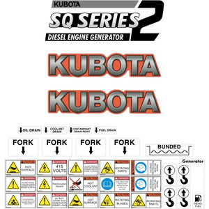 Kubota SQ1120 Decals