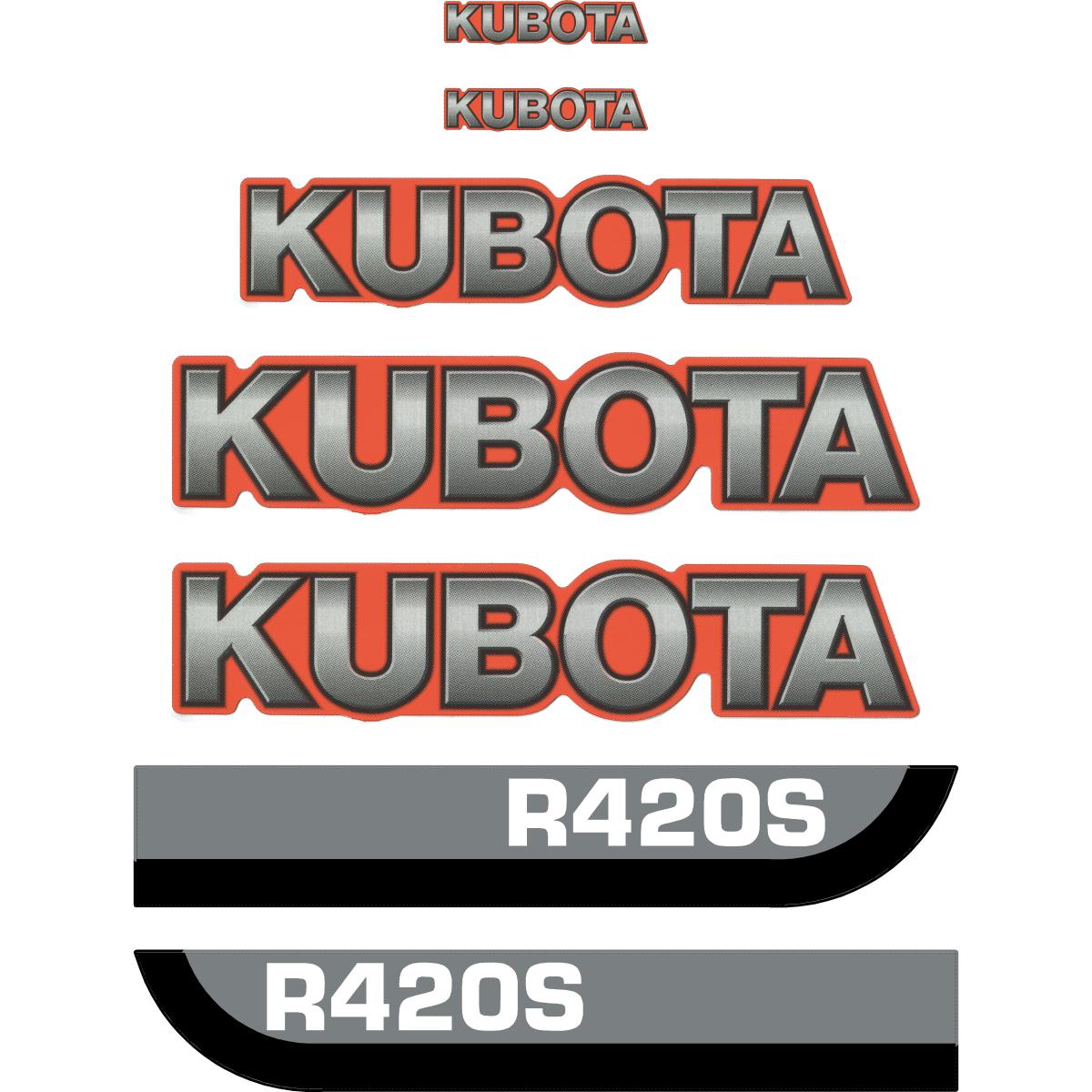 Kubota R420S Decal Kit - Wheel Loader