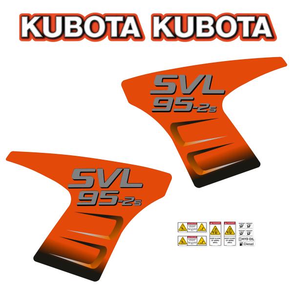 Kubota SVL95-2S Decal Kit - Skid Steer Tracked