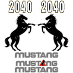 Mustang 2040 Decals Stickers Set