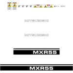 Mitsubishi MXR55 Decals Stickers Set