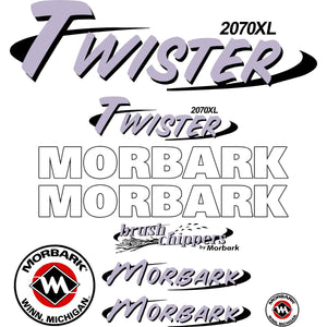 Morbark 2070XL Decal Kit - Wood Chipper
