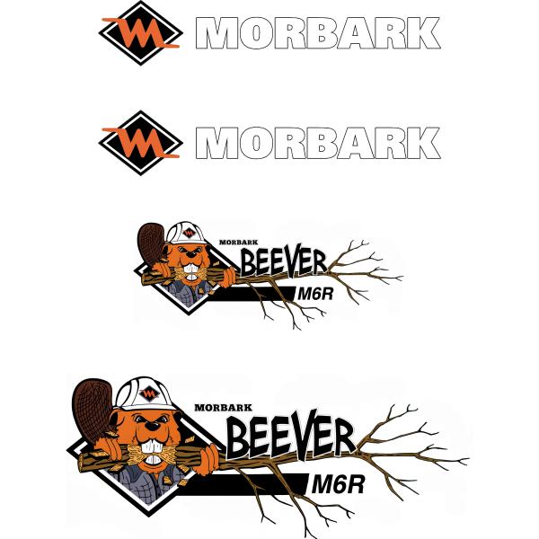 Morbark Beever M6R Decal Kit - Wood Chipper