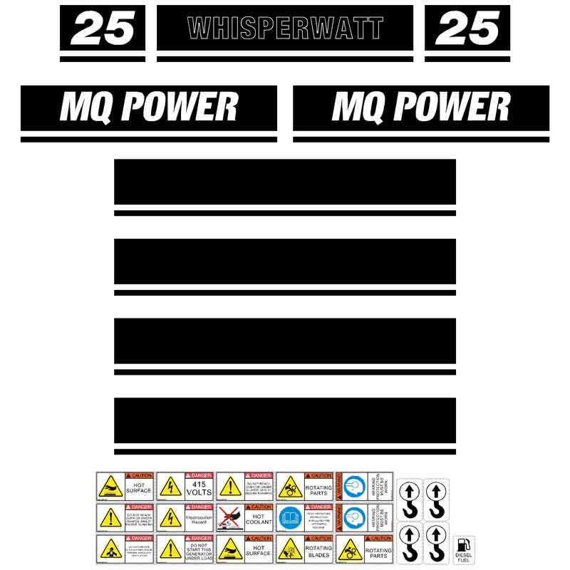 Multiquip DCI 25 Decal Kit - Generator