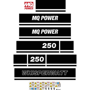 Multiquip DCA250 Decal Kit - Generator