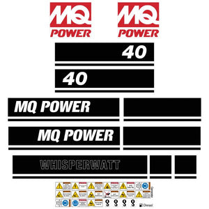 Multiquip DCA40 Decal Kit - Generator