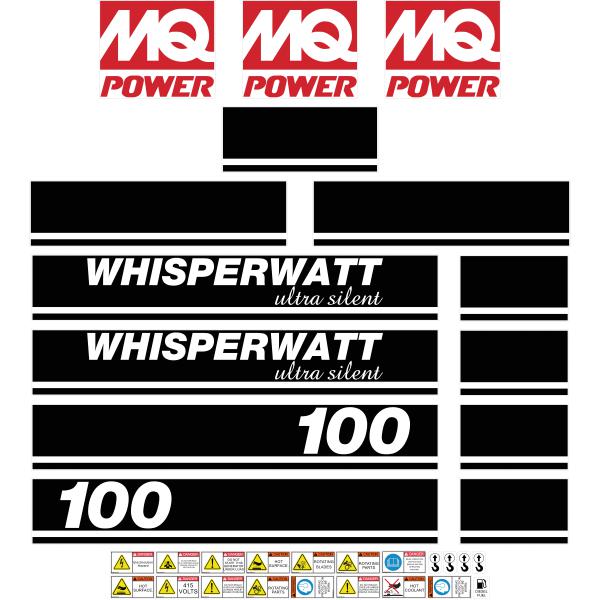 Multiquip DCA100 Decal Kit - Generator