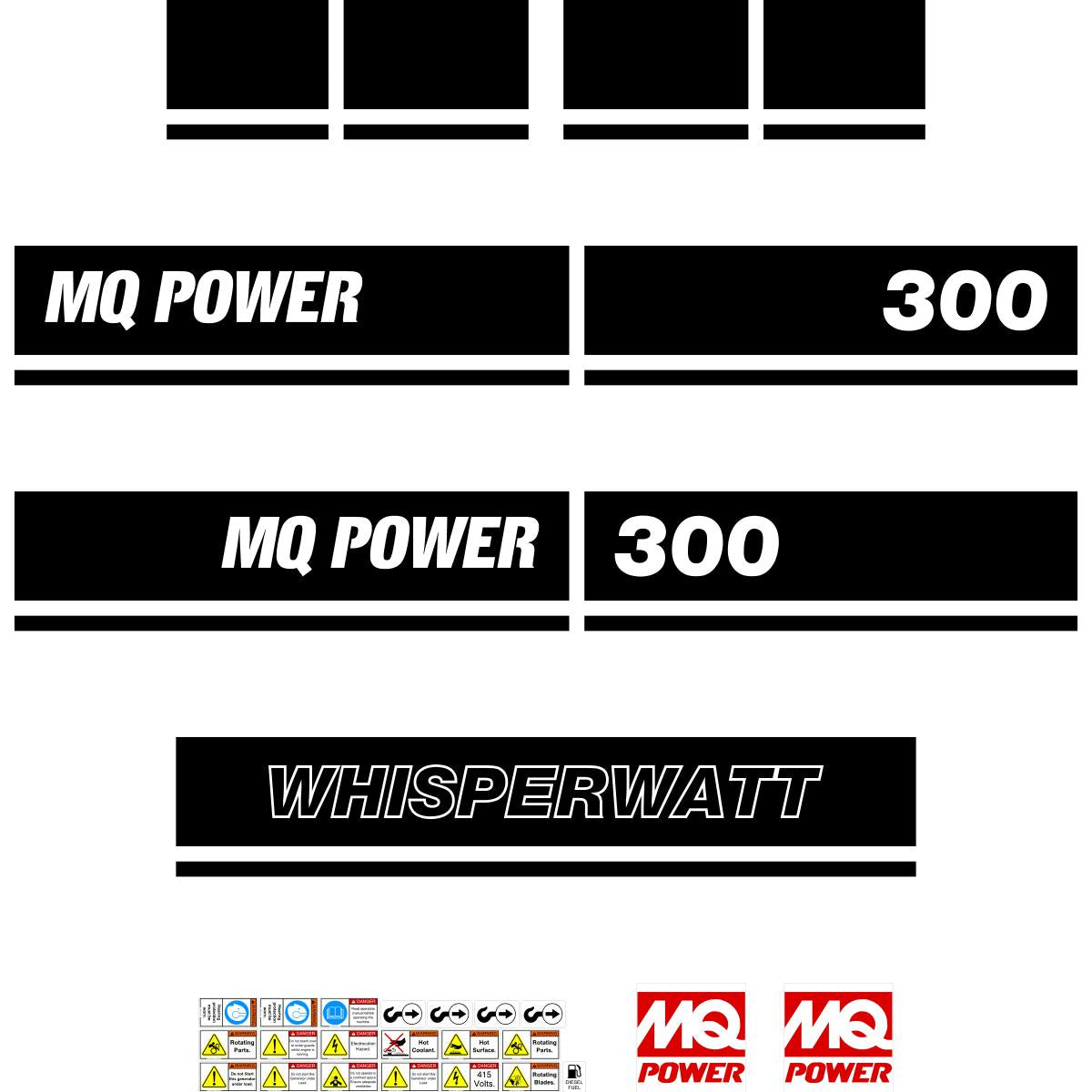 Multiquip DCA300 Decal Kit - Generator