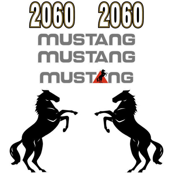 Mustang 2060 Decals Stickers Set