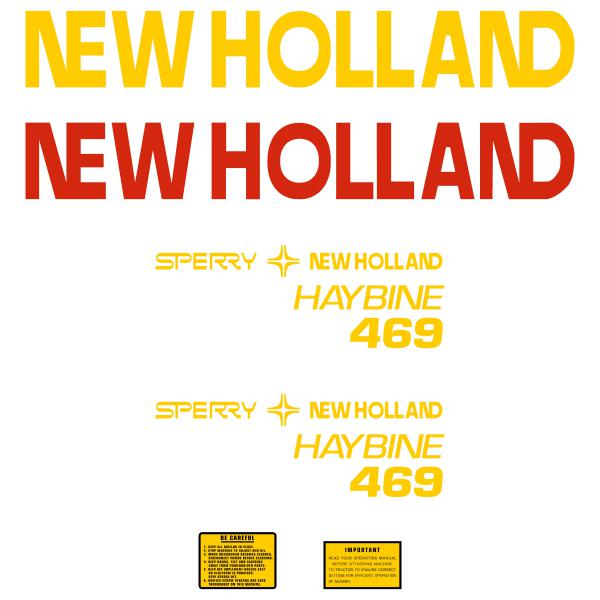 New Holland 469 Hayliner Decal Kit - Tractor Attachment