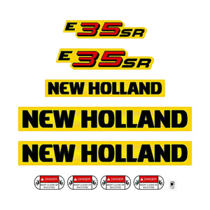 New Holland E35SR Decal Kit - Mini Excavator
