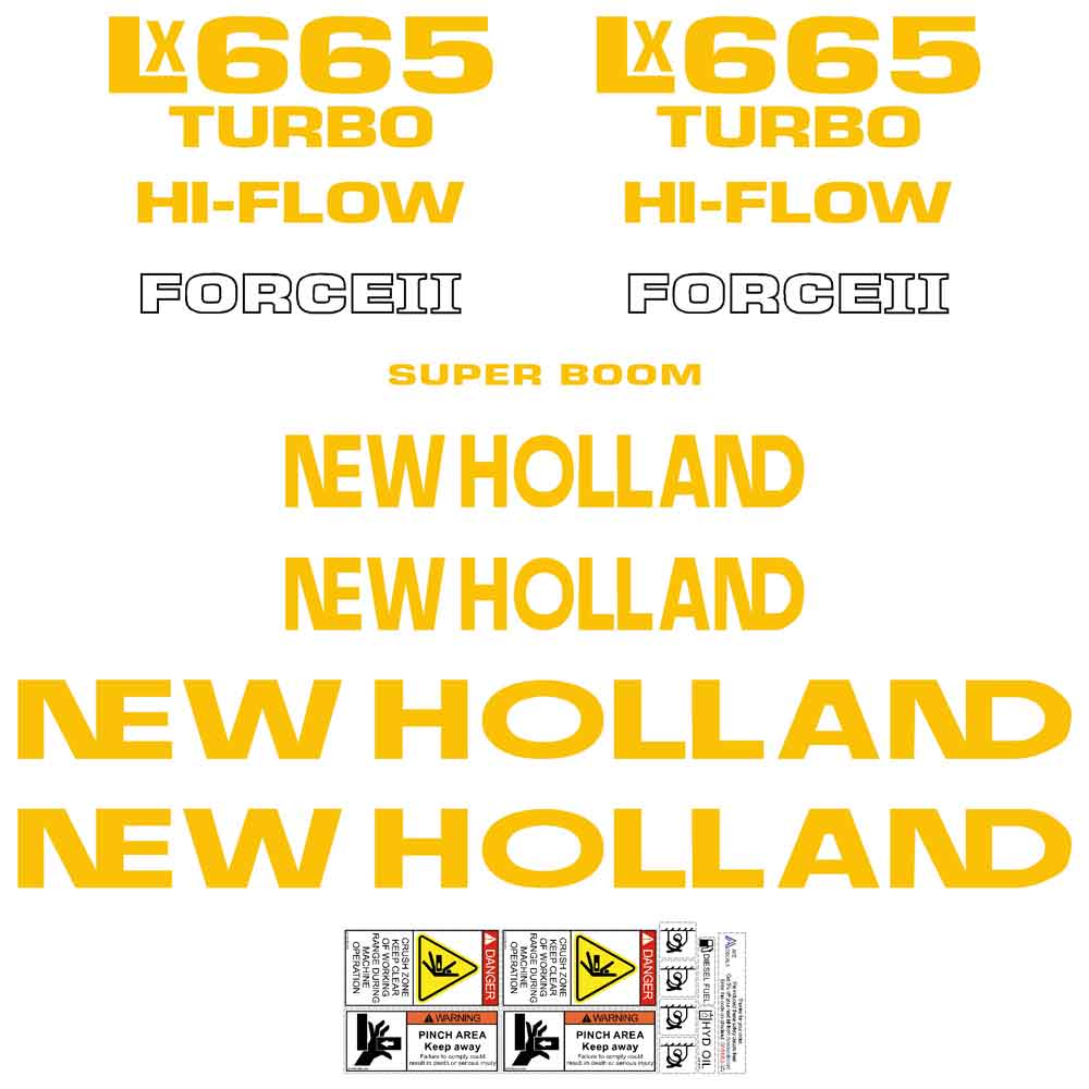 New Holland LX665 Decal Kit - Skid Steer