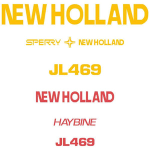 New Holland Haybine JL469 Decal Set