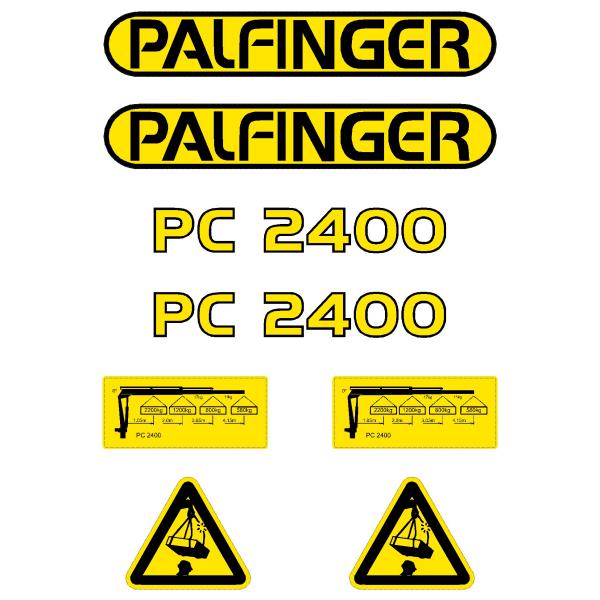 Palfinger PC2400 Decal Kit - Crane