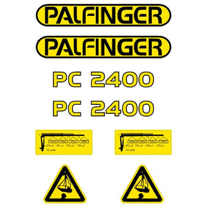 Palfinger PC2400 Decal Kit - Crane