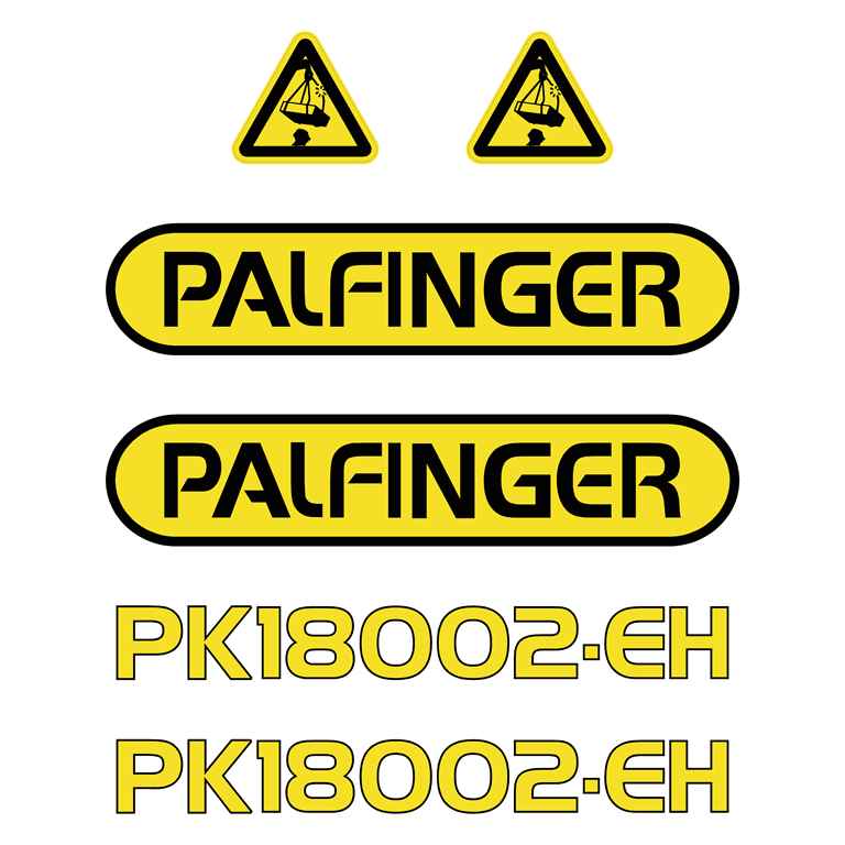 Palfinger PK18002 EH Decal Kit - Crane