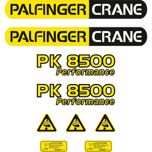 Palfinger PK8500 Decal Kit - Crane