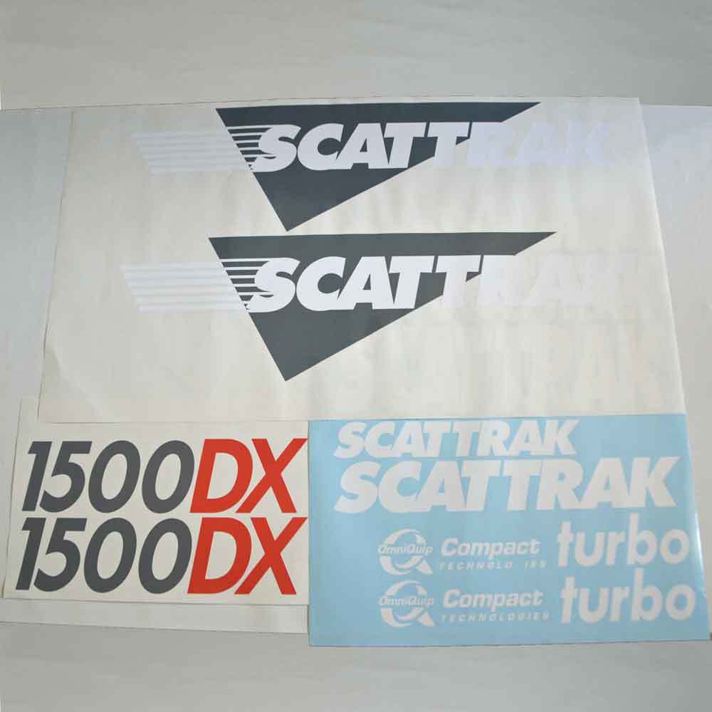 Scat Trak 1500DX Decal Sticker Set