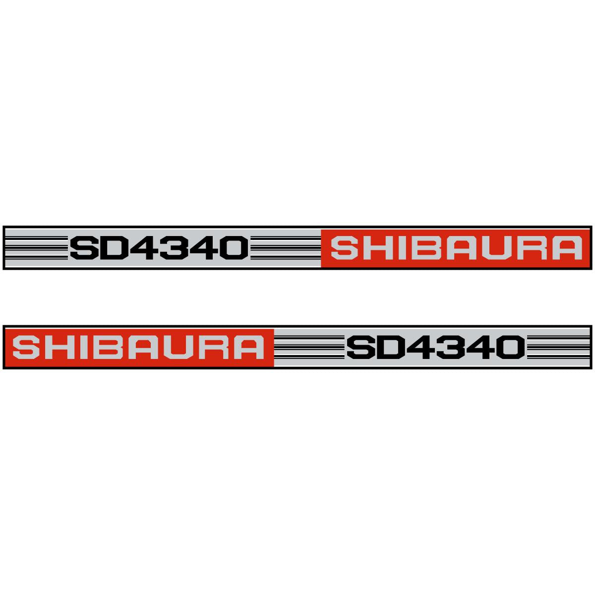 Shibaura SD4340 Decal Kit - Tractor