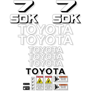Toyota Huski 3SDK7 Decal Kit - Skid Steer