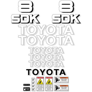 Toyota Huski 3SDK8 Decal Kit - Skid Steer