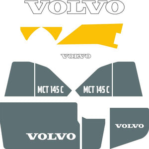 Volvo MCT145C Decal Kit- Skid Steer Tracked