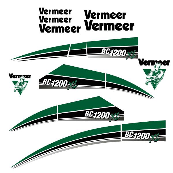 Vermeer BC1200XL Decals - Wood Chipper
