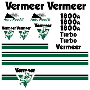 Vermeer BC1800A Decals - Wood Chipper