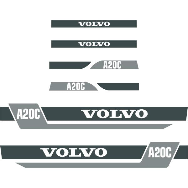 Volvo A20C Decal Kit - Dumper