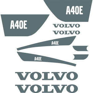 Volvo A40E Decal Kit - Dumper
