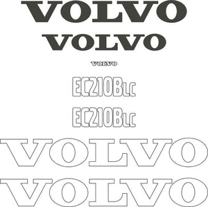 Volvo EC210B LC Decal Kit - Excavator