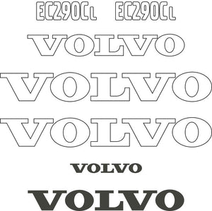 Volvo EC290CL Decals 