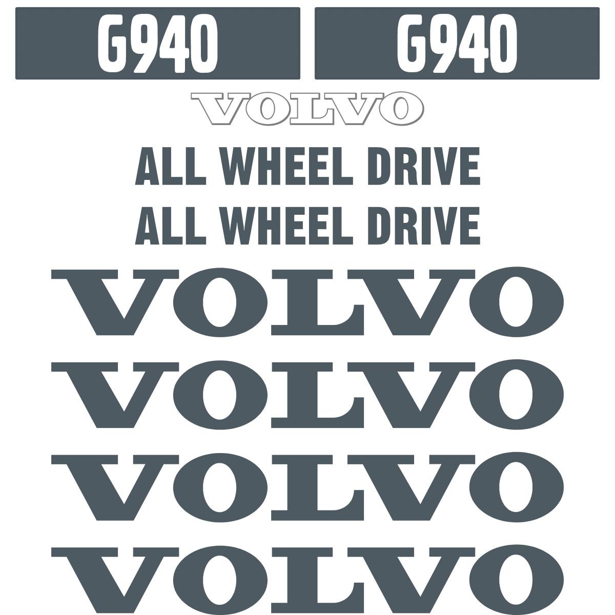 Volvo G940 Decal Kit - Grader