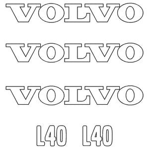Volvo L40 Decals 