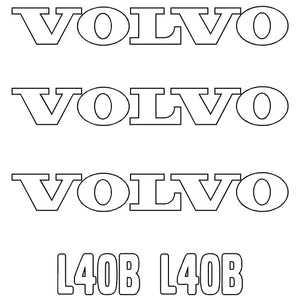 Volvo L40B Decals 