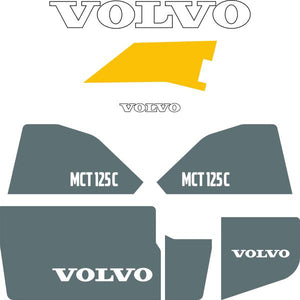 Volvo MCT125C Decal Kit- Skid Steer Tracked
