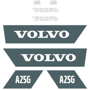 Volvo A25G Decal Kit - Dumper