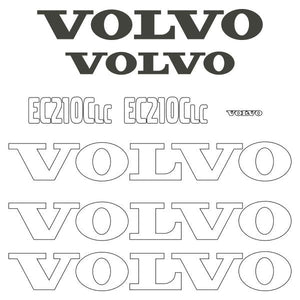 Volvo EC210C LC Decal Kit - Excavator