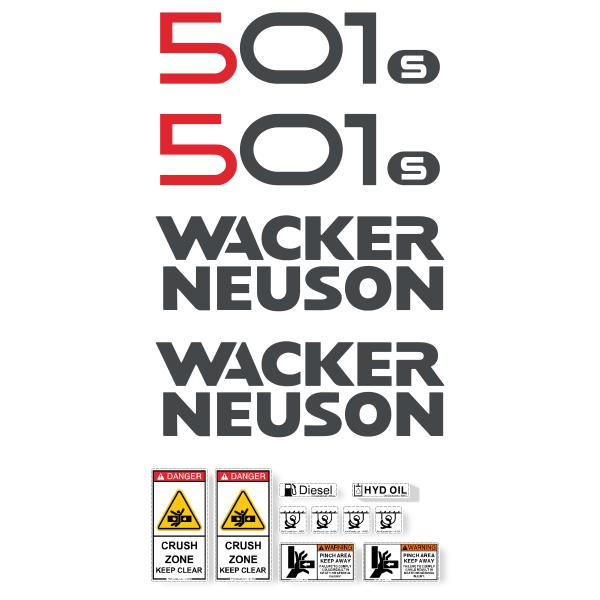 Wacker Neuson 501 S Decals - Skid Steer